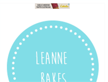 Tablet Screenshot of leannebakes.com